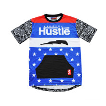 Street Culture T-shirt do basquetebol do estilo de Hip Hop Jersey com projeto (T5051)